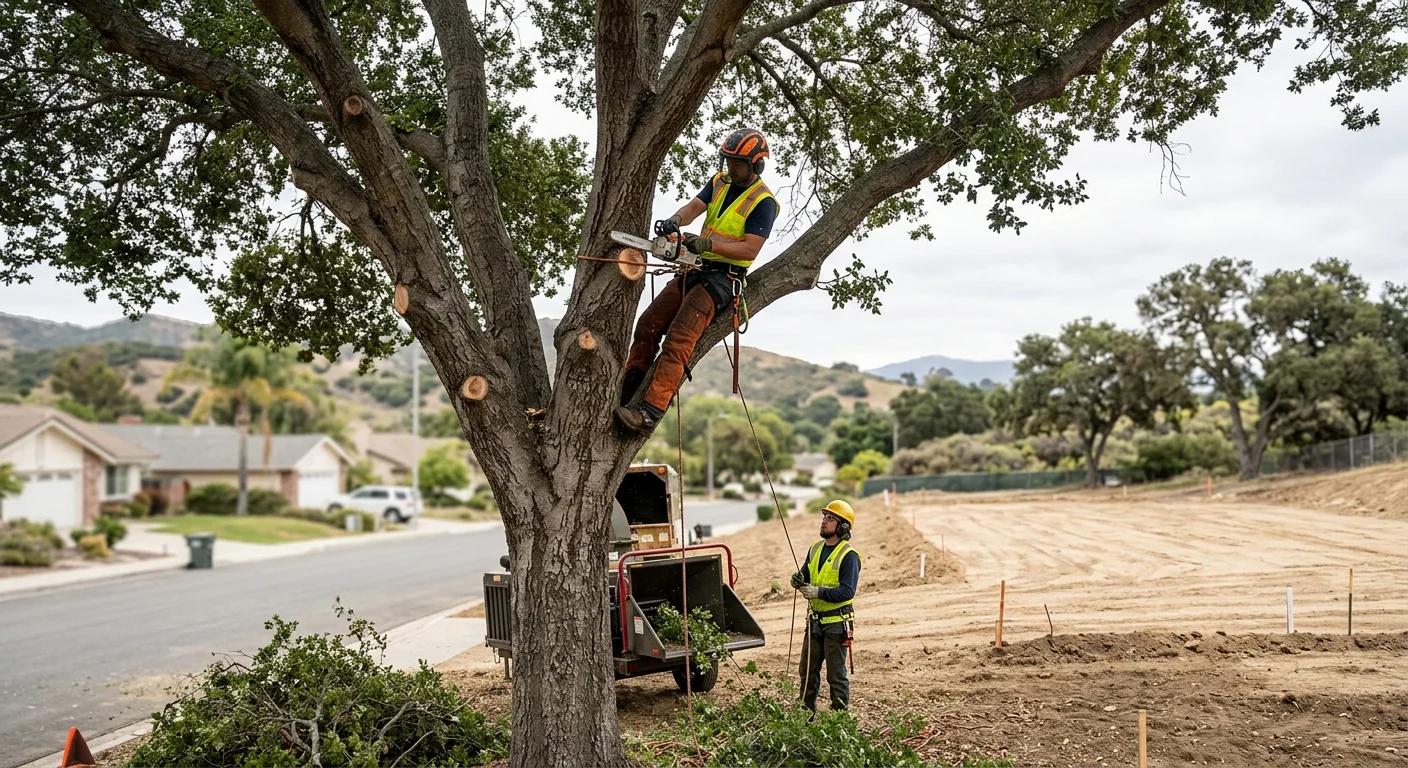 Leveled Camarillo residential lot graded and cleared ready for new home construction